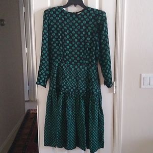 Vintage silk long sleeve dress